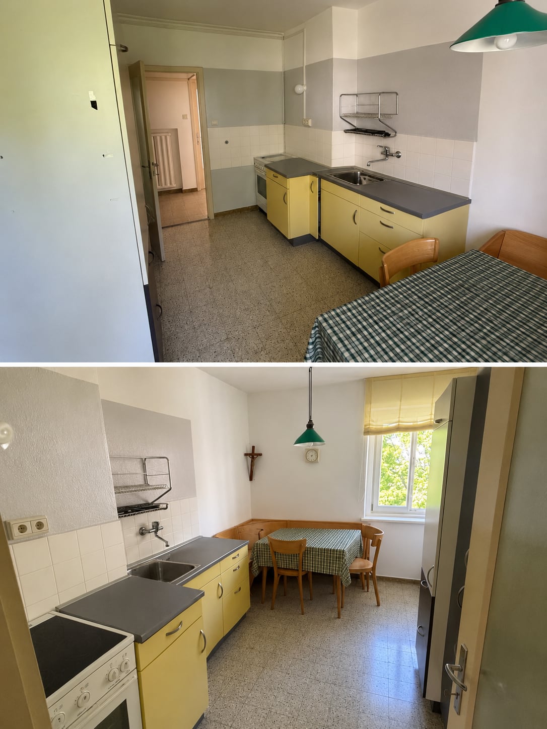 Separate Küche der 4-Zimmerwohnung in Seis